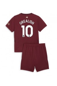 Fotbalové Dres Manchester City Jack Grealish #10 Dětské Třetí Oblečení 2024-25 Krátký Rukáv (+ trenýrky)